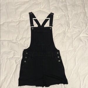 Madewell Black Denim Overalls